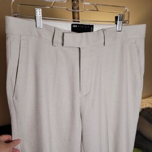 ASOS Design Mens Dress Pants Cream Textured Size 34" By 32" Brand New
